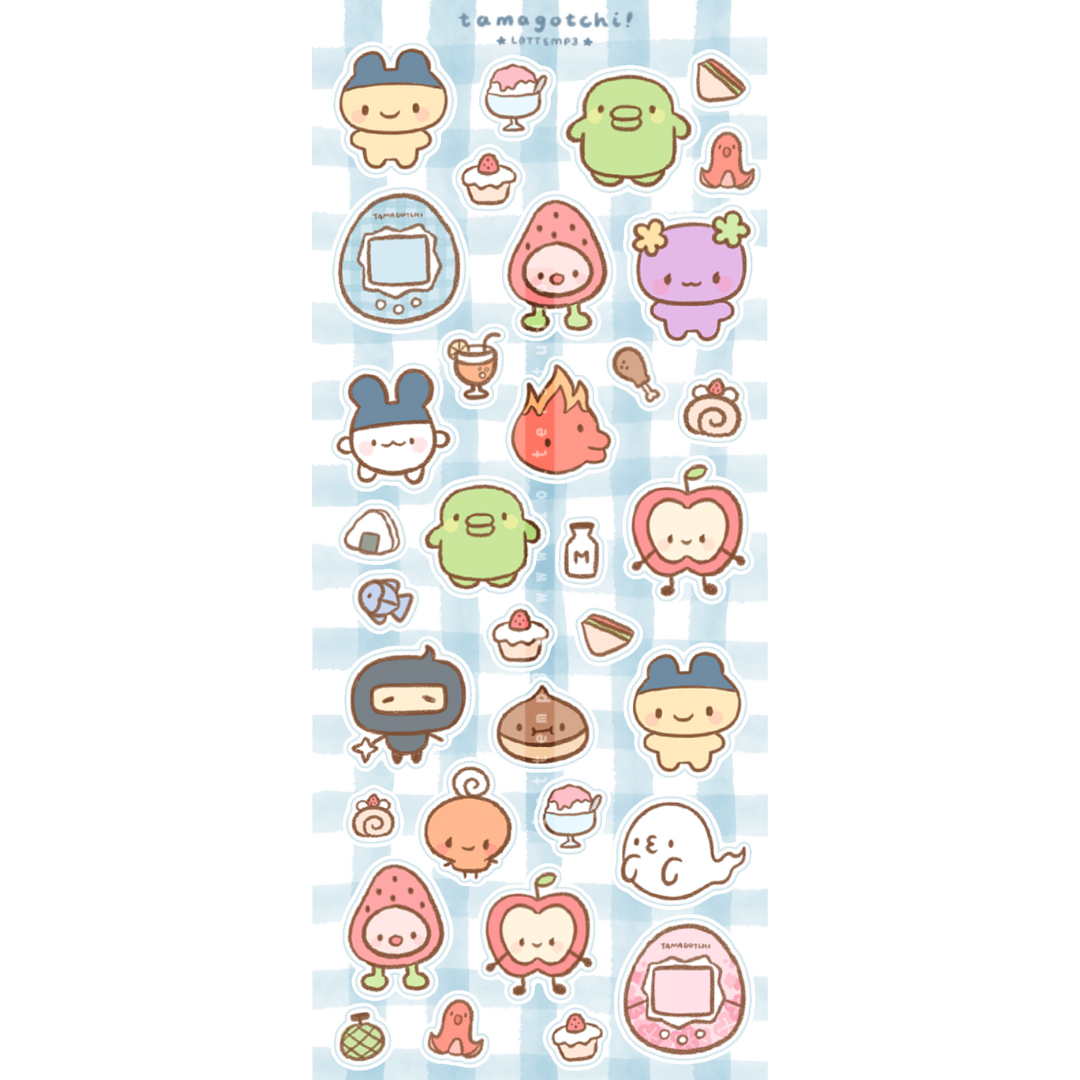 Tamagotchi Sticker Sheet