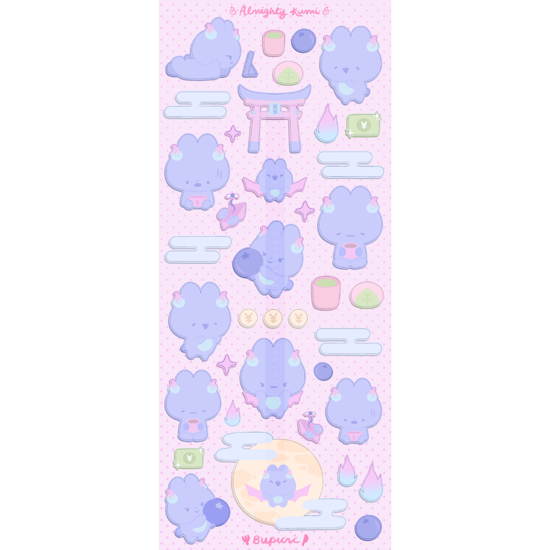 Almighty Kumi Sticker Sheet