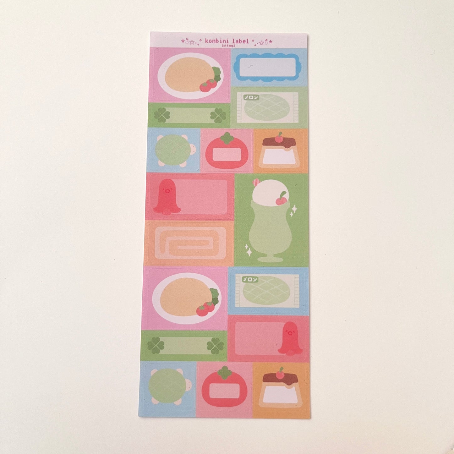 Konbini Label Sticker Sheet