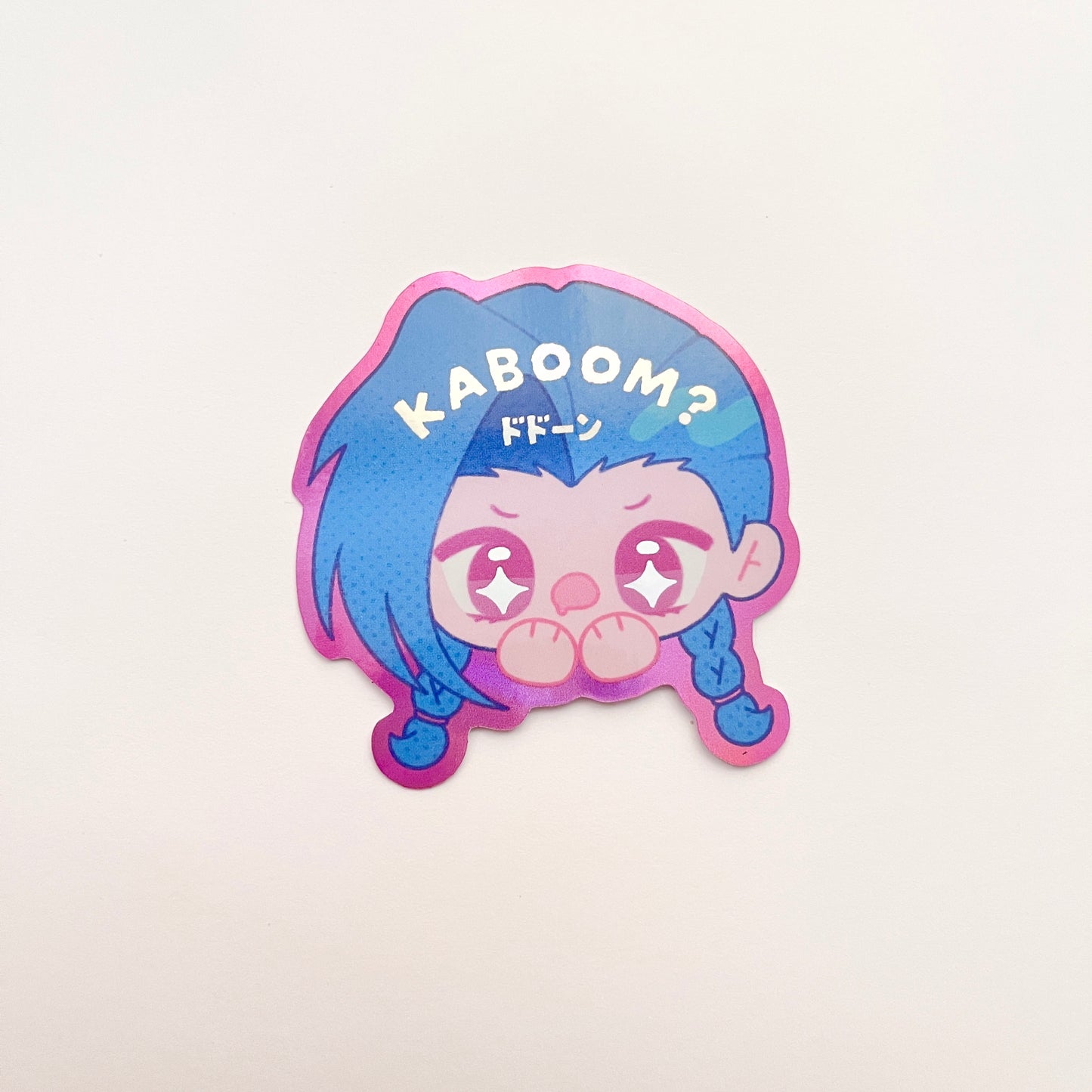 Jinx Kaboom Holo Vinyl Sticker