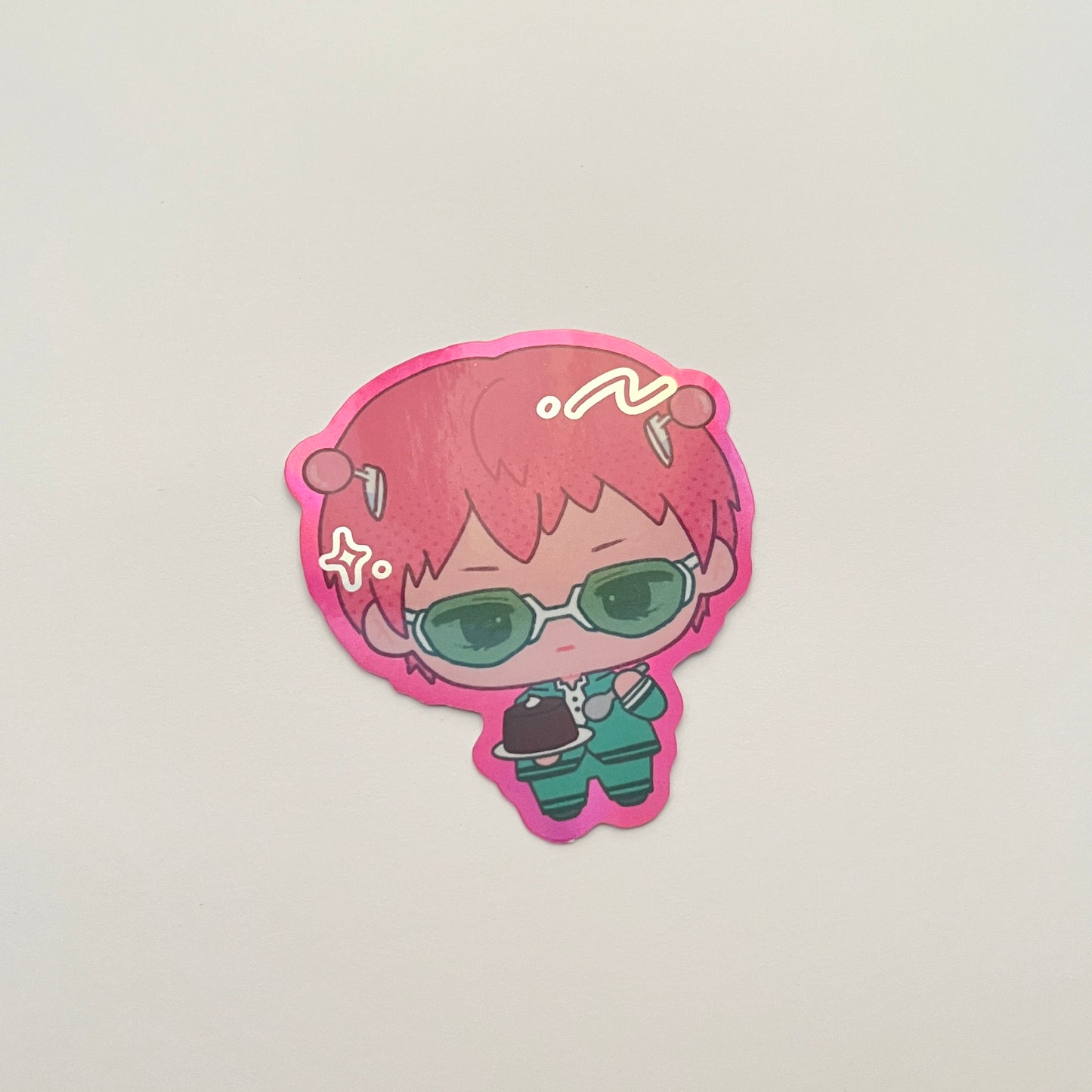 Saiki K Holo Vinyl Sticker