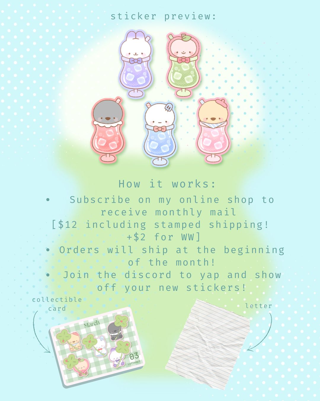 LADS Monthly Sticker Club USA