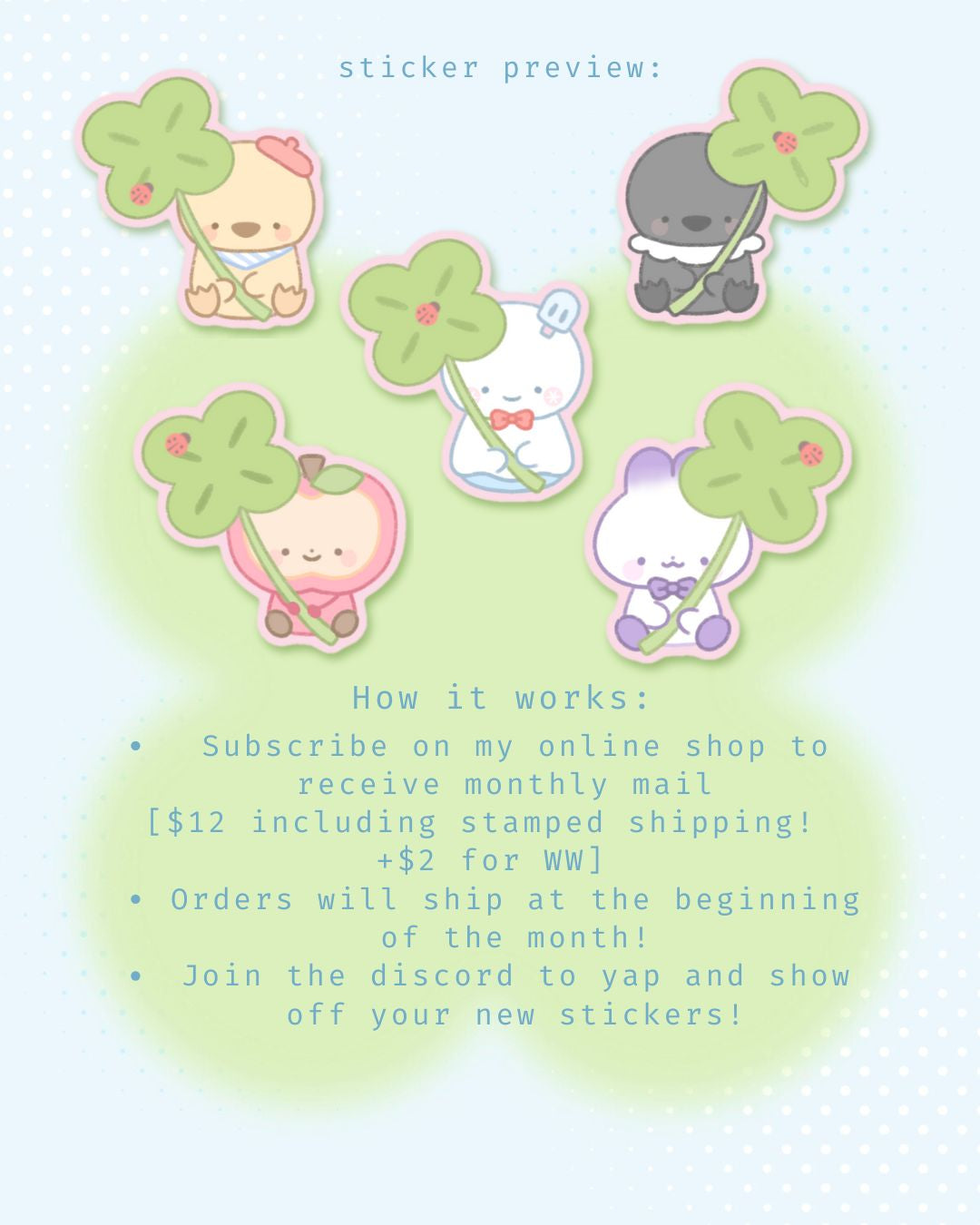 LADS Monthly Sticker Club USA