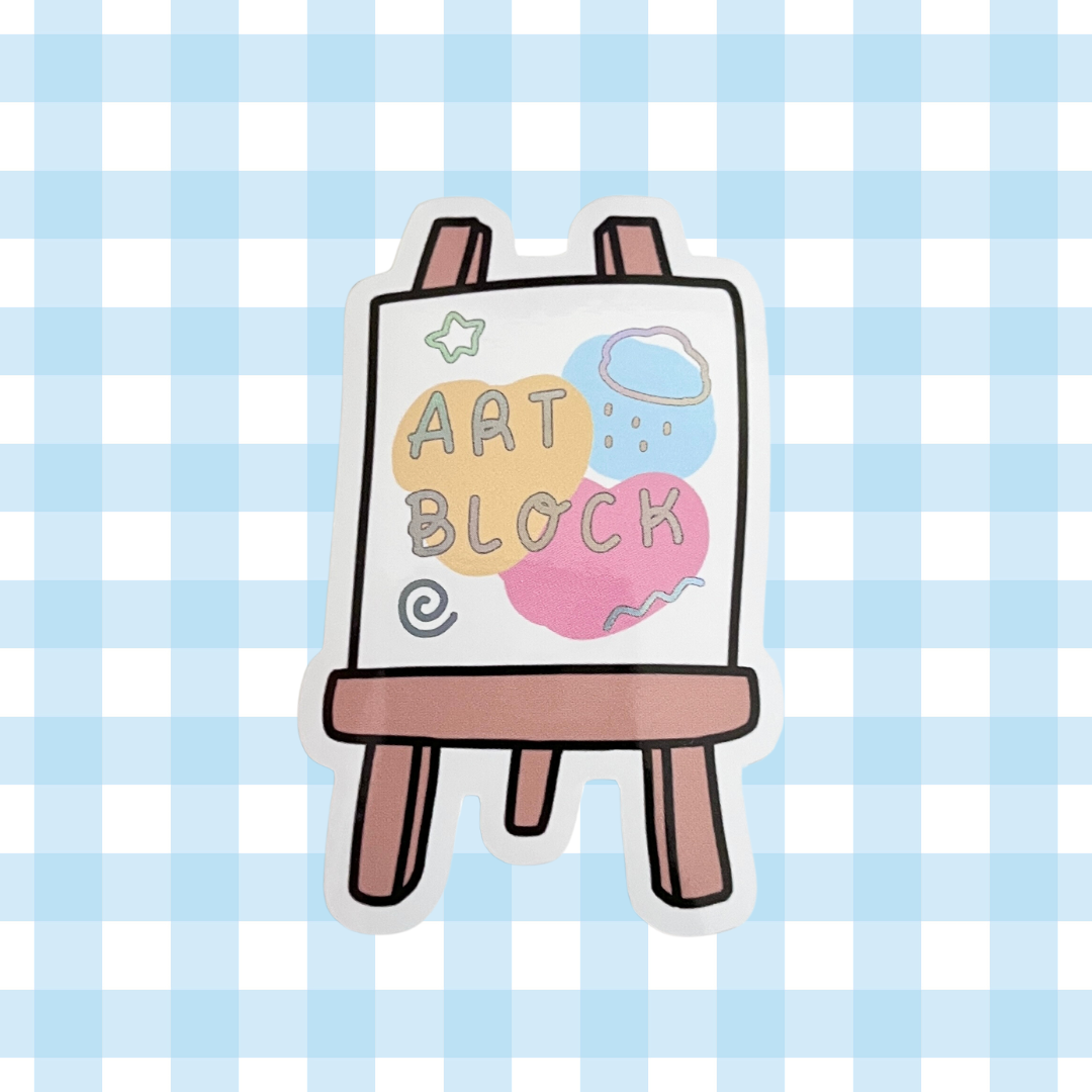 Art Block Holo Vinyl Sticker