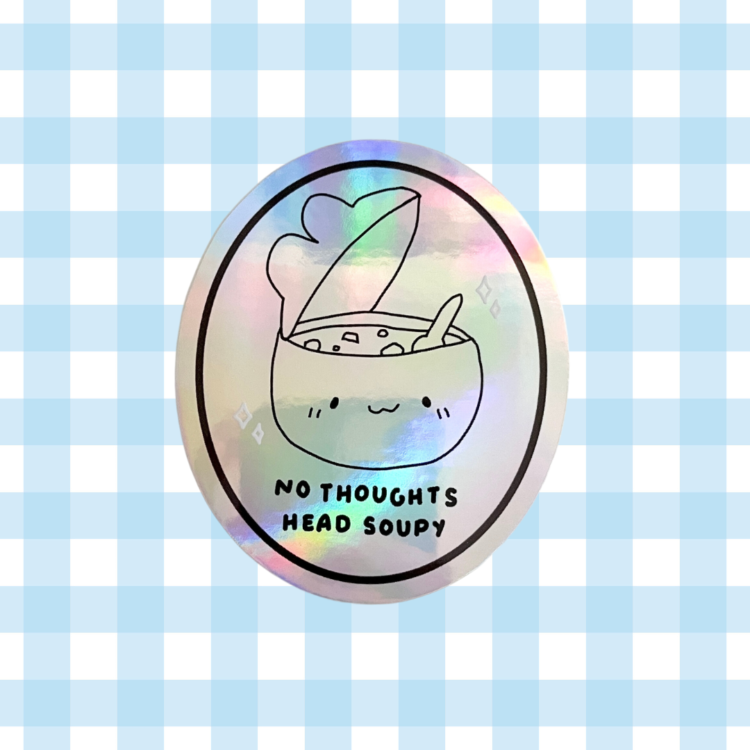 Head Soupy Holo Vinyl Sticker