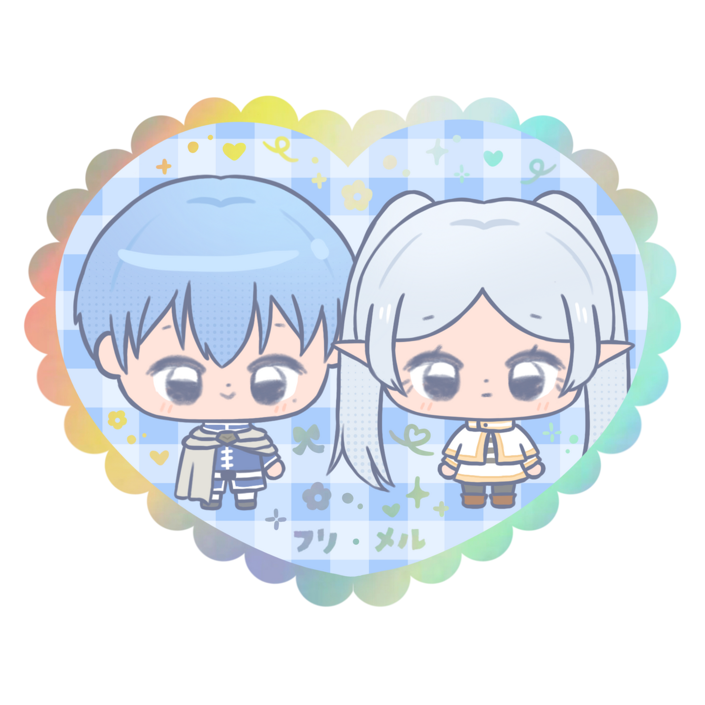 Frimmel Couple Holographic Vinyl Sticker