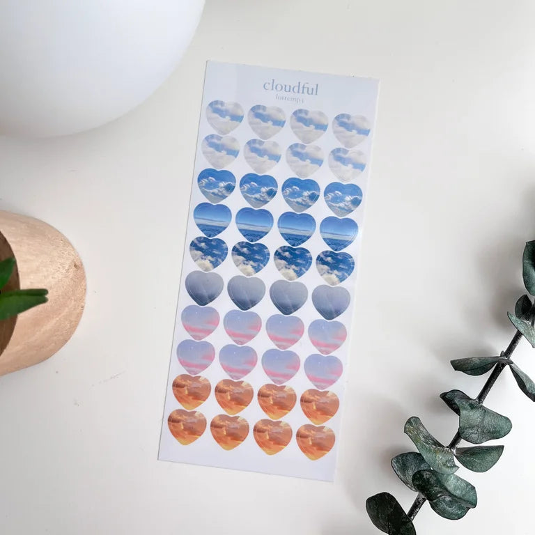 Cloudful Heart Sticker Sheet