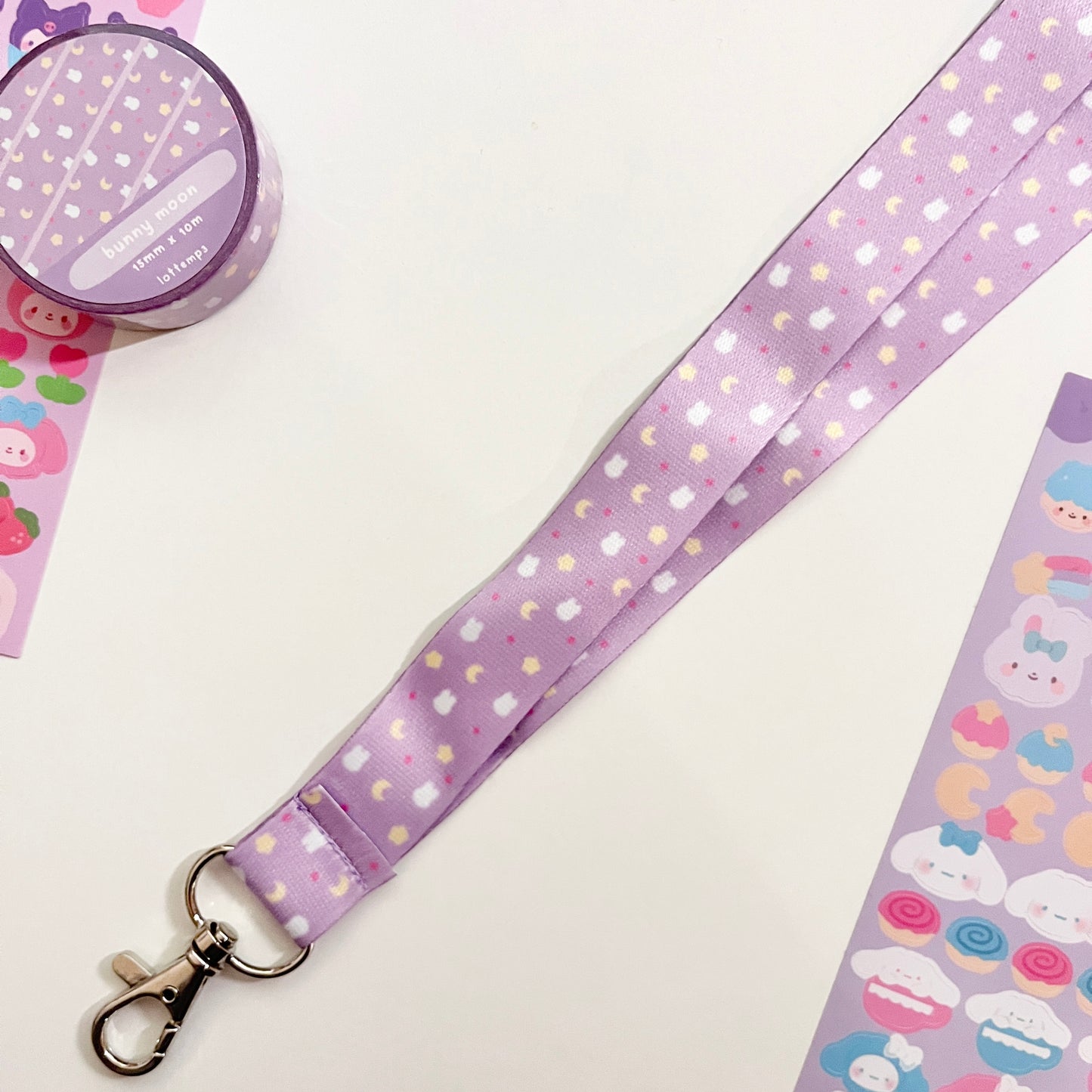 Bunny Moon Lanyard