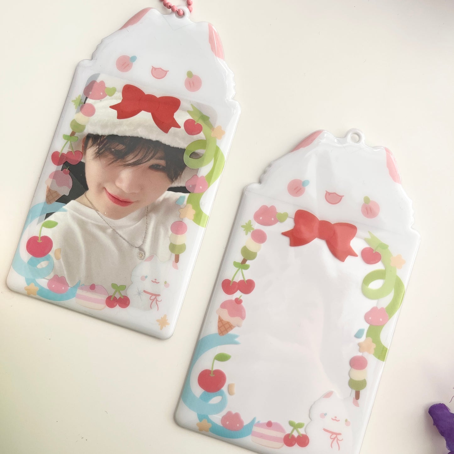 White Kitty Photocard Holder