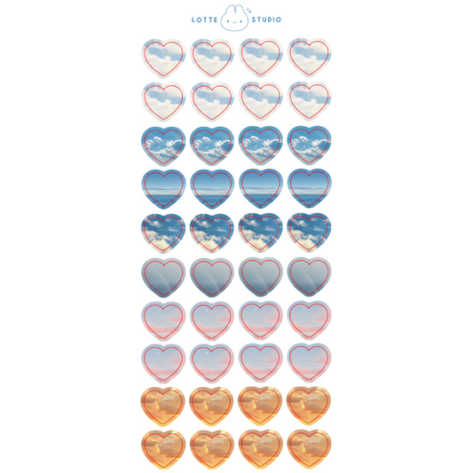 Cloudful Heart Sticker Sheet