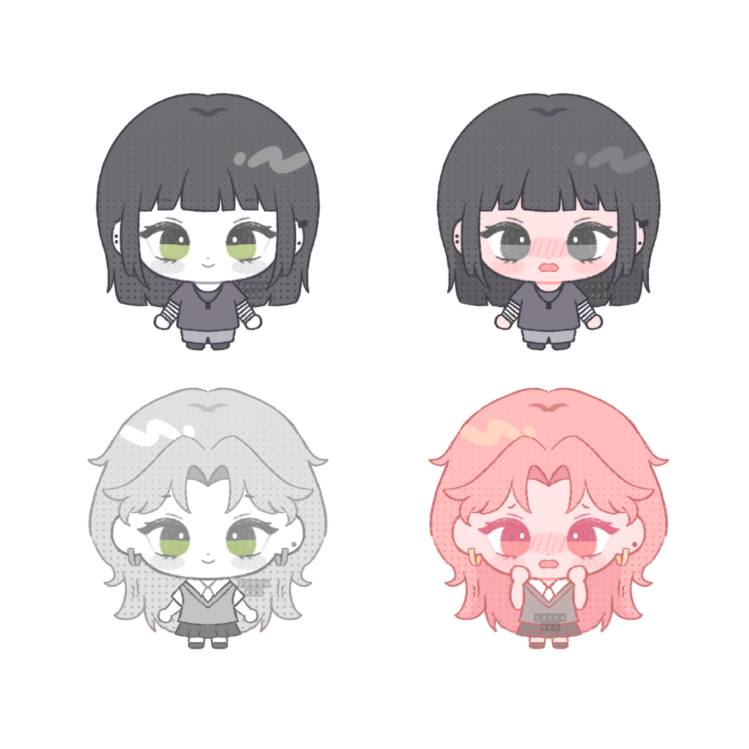 Green Yuri Couple Charms