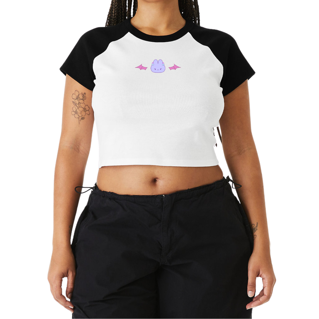 Devil Bun Black Baby Tee