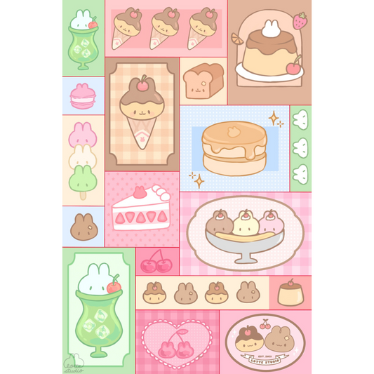 Sweets Seal Sticker Sheet