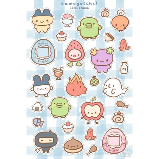 Tamagotchi Sticker Sheet