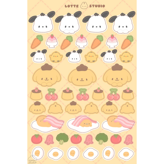 Pocha Pom Gude Sticker Sheet