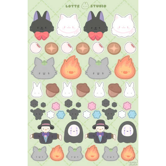 Ghibli Deco Sticker Sheet