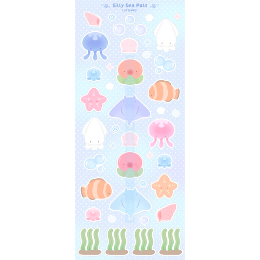 Silly Sea Pals Sticker Sheet