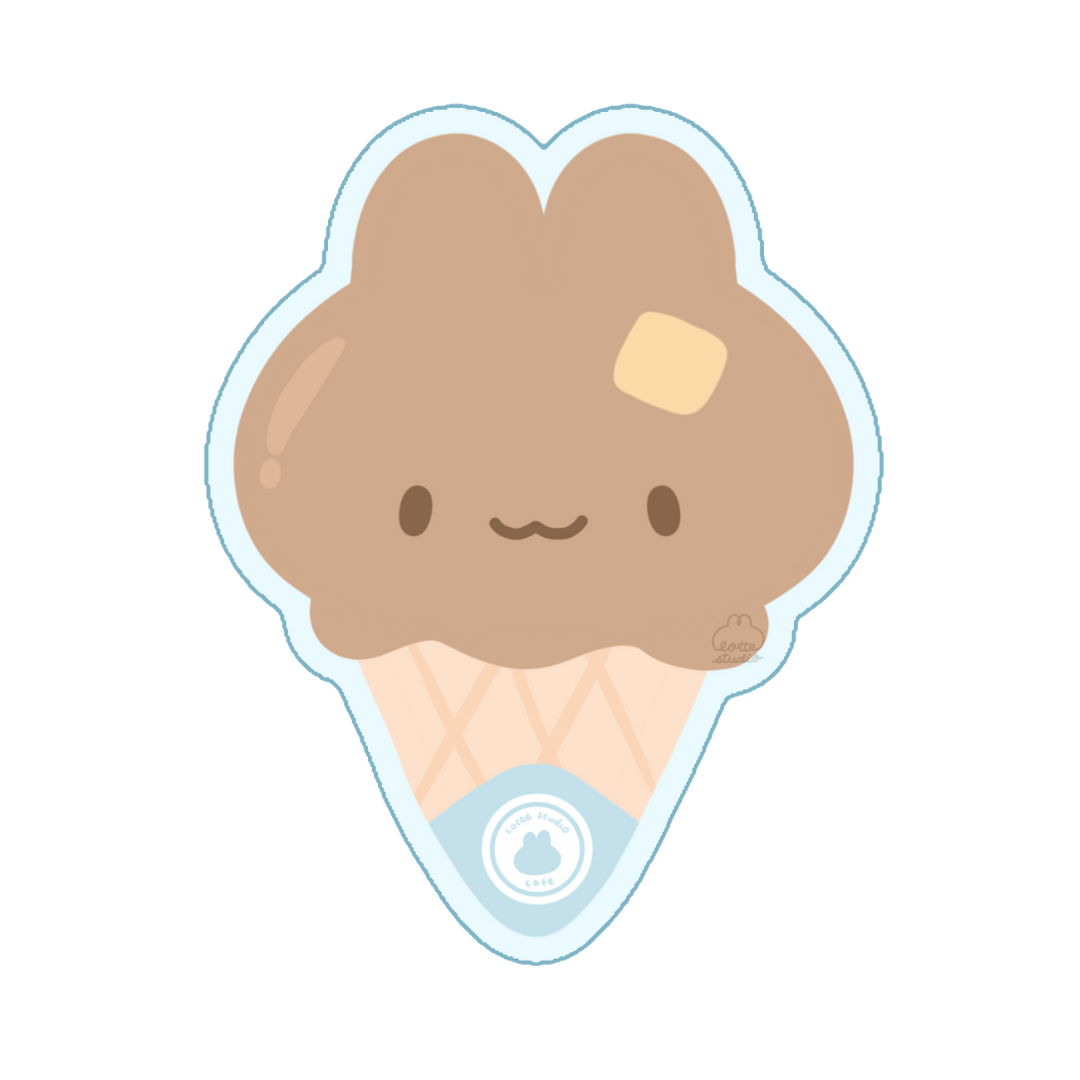 Butter Ice Cream Vinyl Sticker