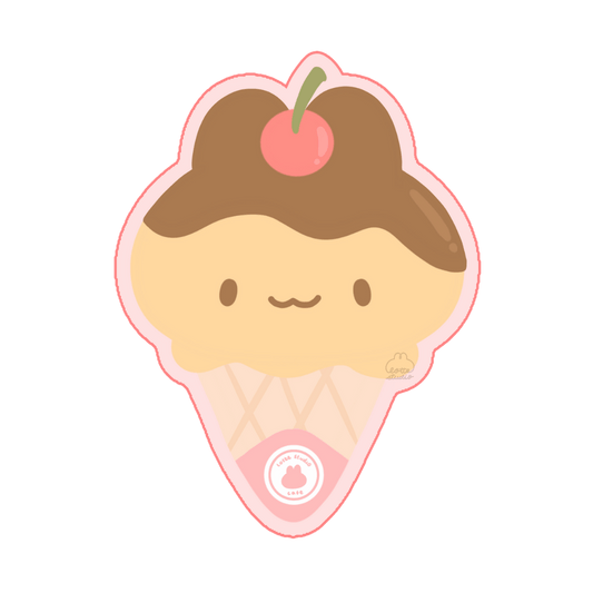 Purin Ice Cream Vinyl Sticker