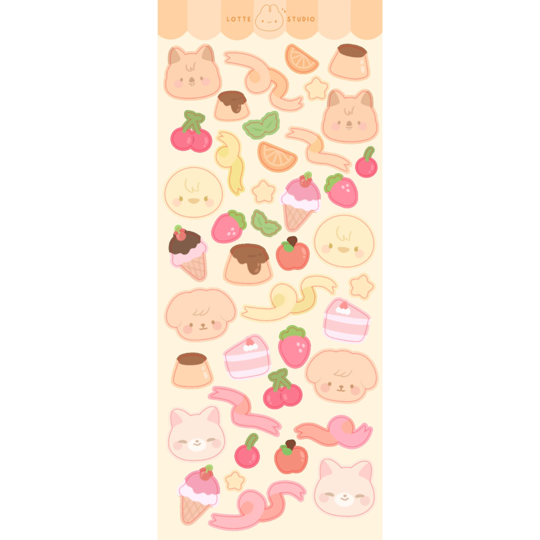 Skzoo Dessert Deco Sticker Sheet