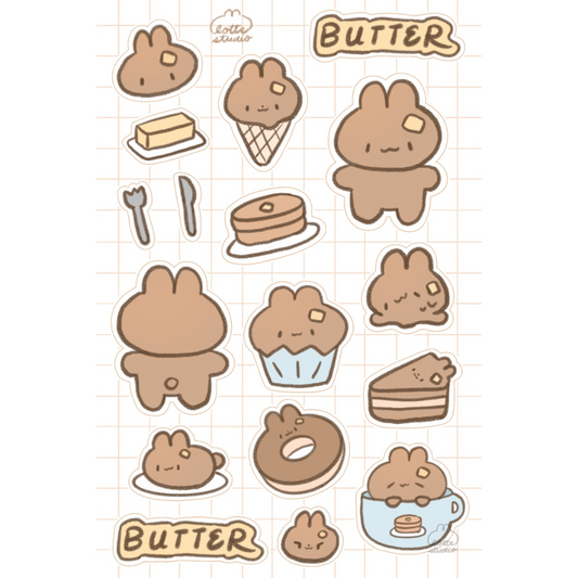 Butter Sweets Sticker Sheet