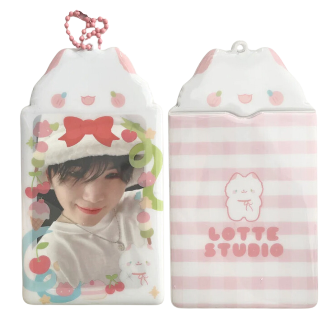 White Kitty Photocard Holder