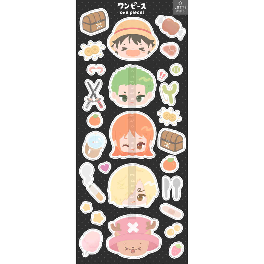 One Piece Sticker Sheet