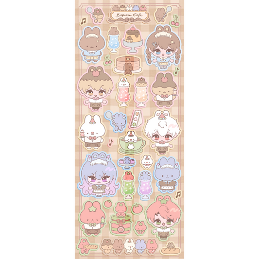 Bupuri Cafe Sticker Sheet