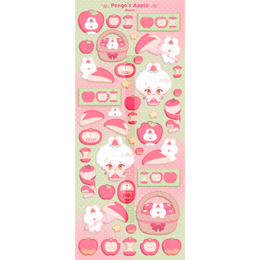 Pongo's Apple Sticker Sheet