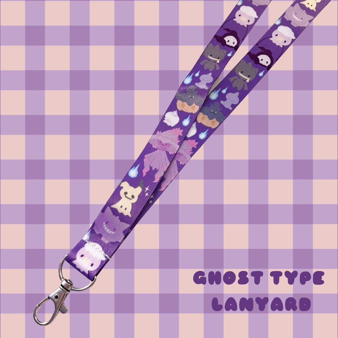 Ghost Type Lanyard