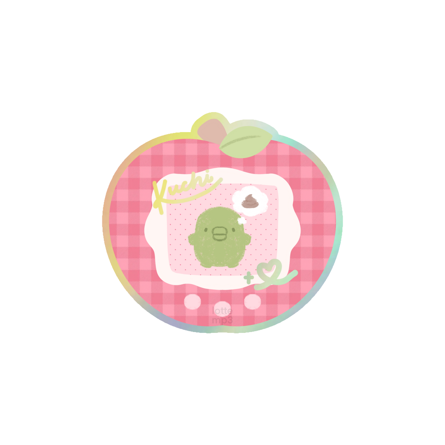 Kuchipatchi Apple Vinyl Sticker