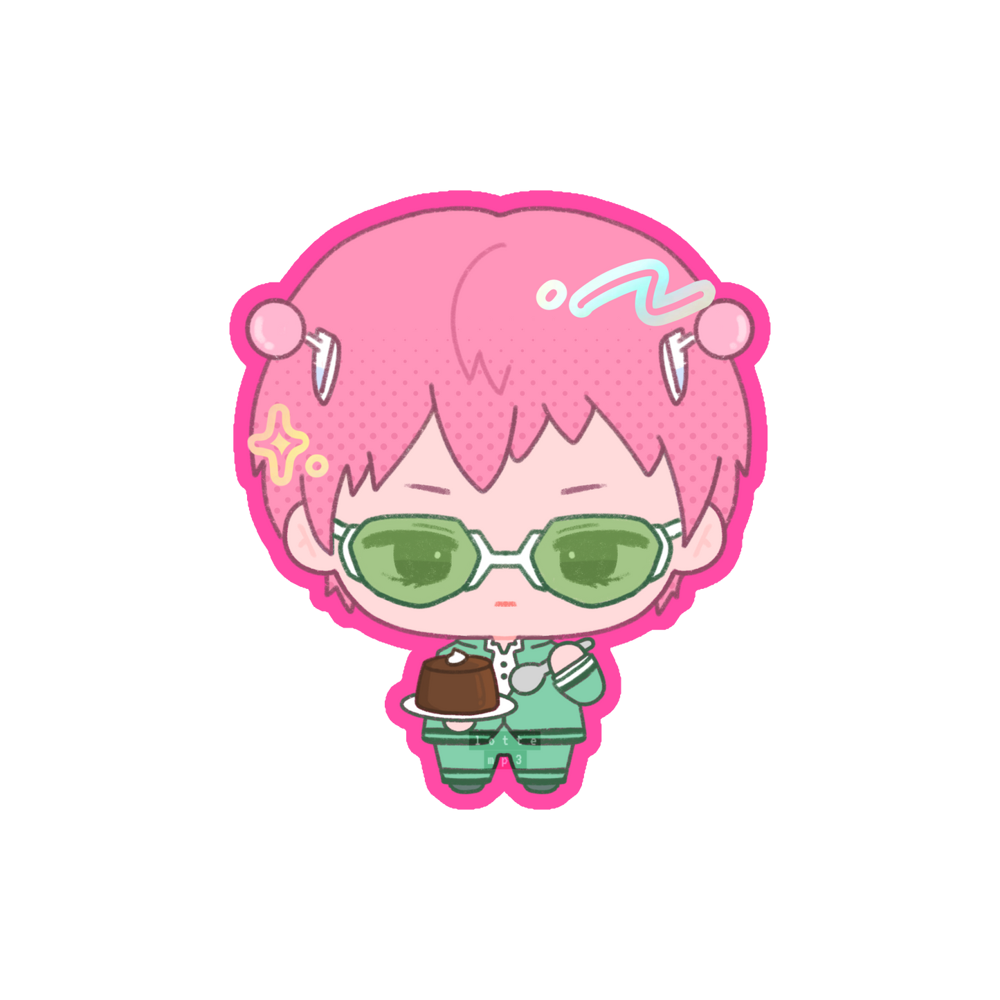 Saiki K Holo Vinyl Sticker