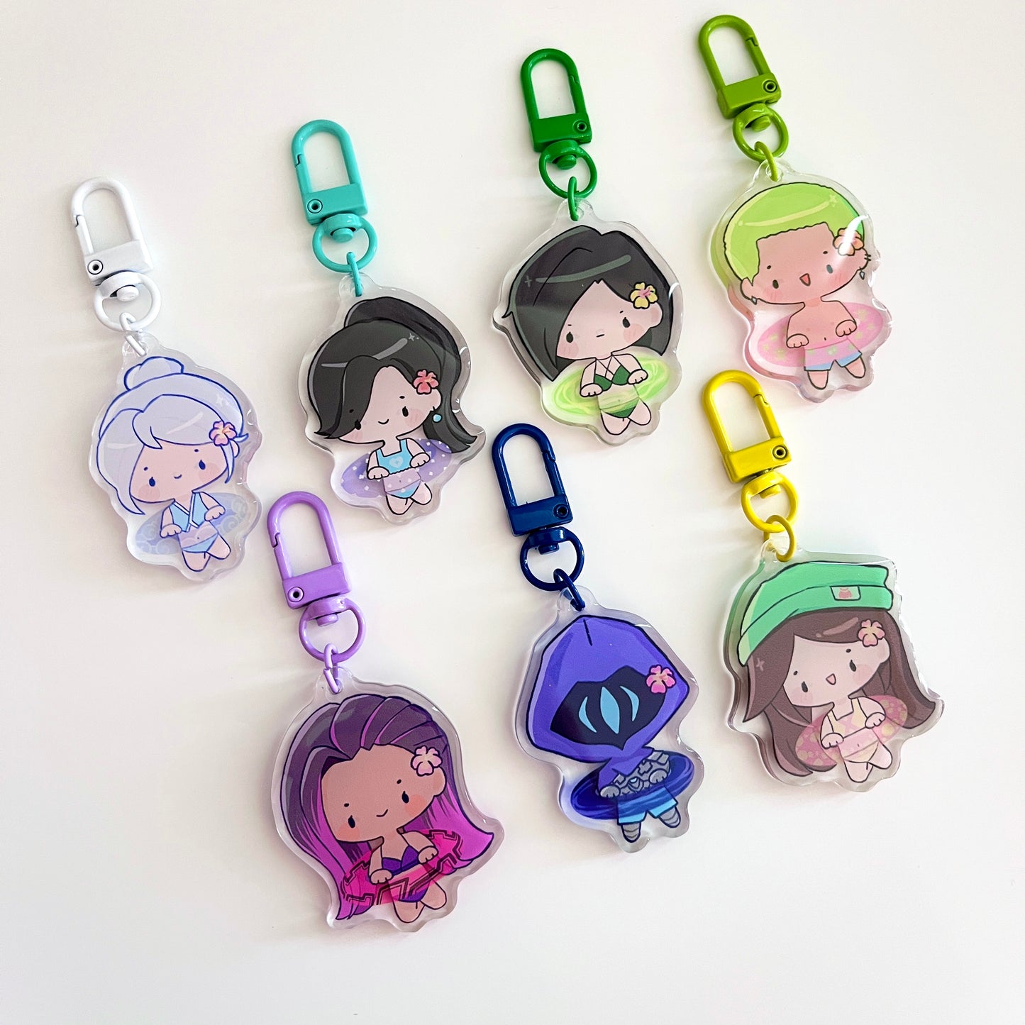 Valorant Pool Party Keychains