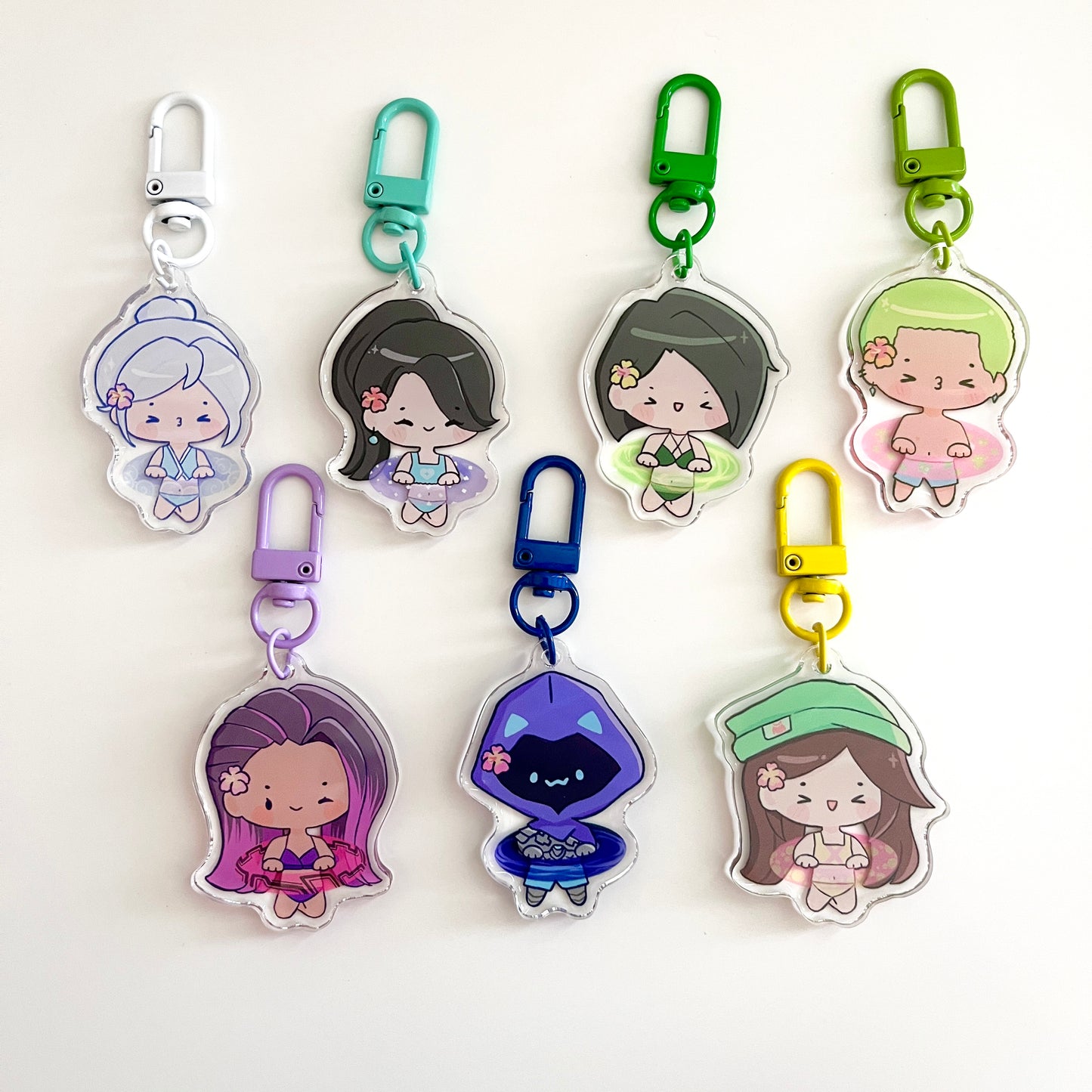 Valorant Pool Party Keychains