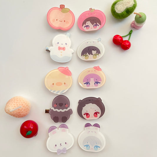 Love and Deepspace Hair Clips