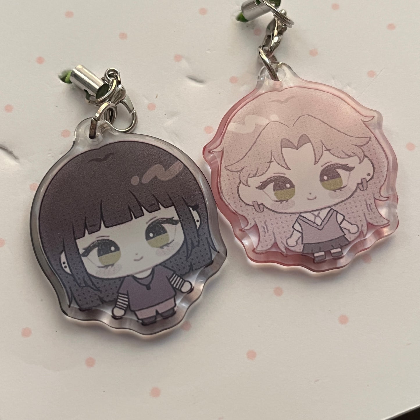 Green Yuri Couple Charms