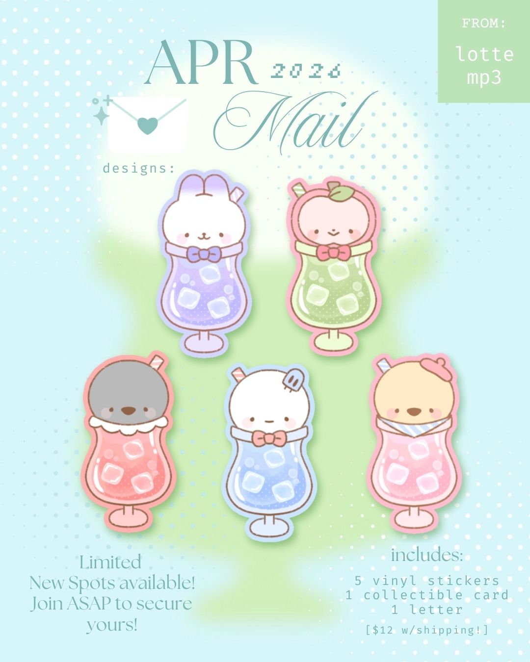 LADS Monthly Sticker Club USA