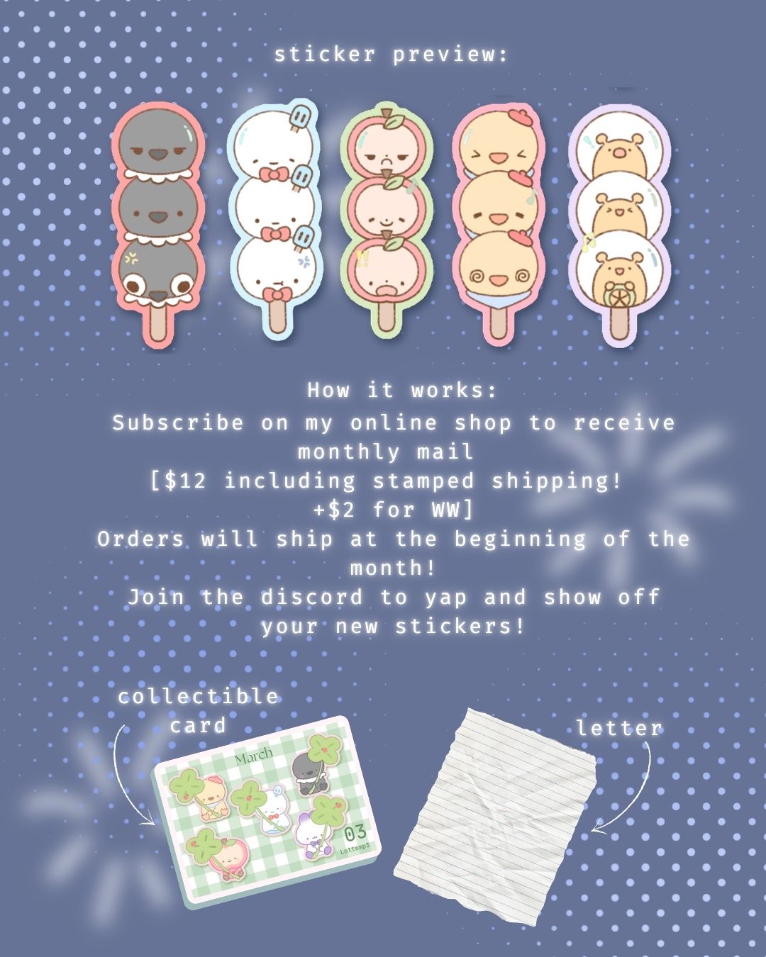 LADS Monthly Sticker Club WW