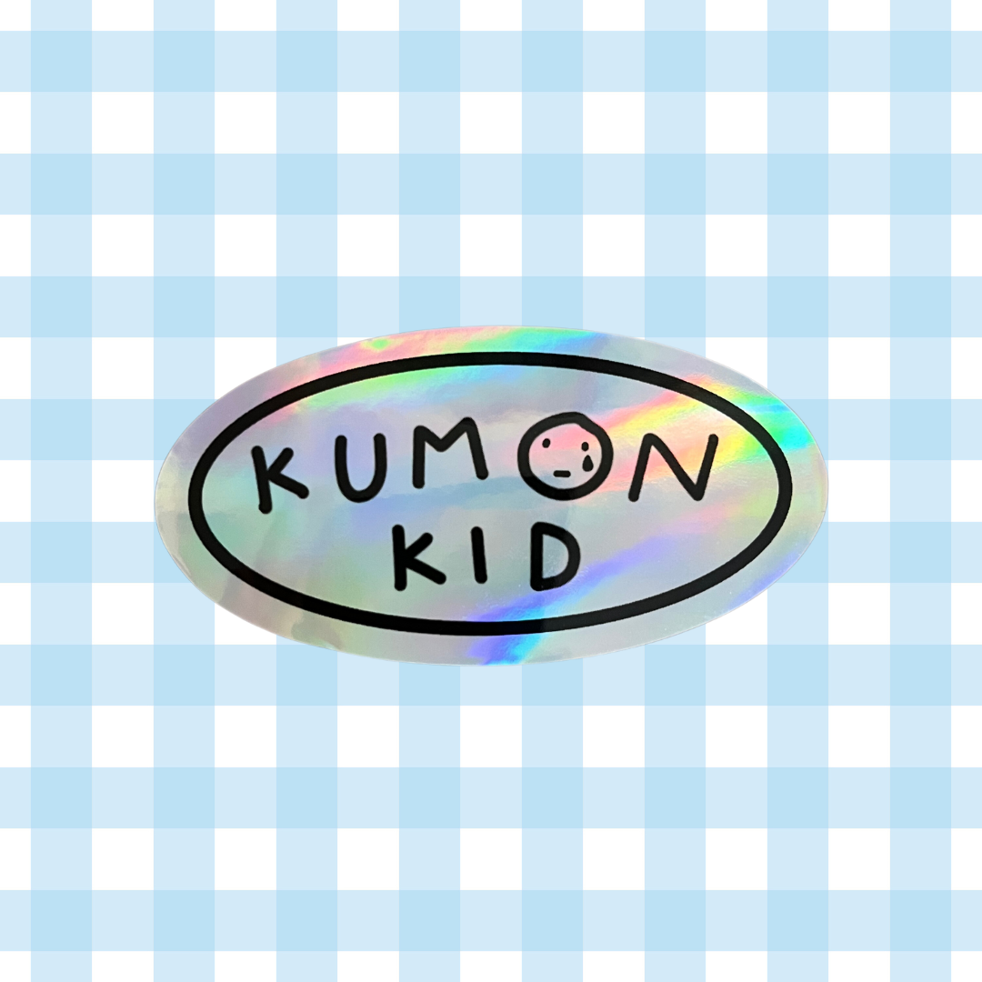 Kumon Kid Holographic Vinyl Sticker