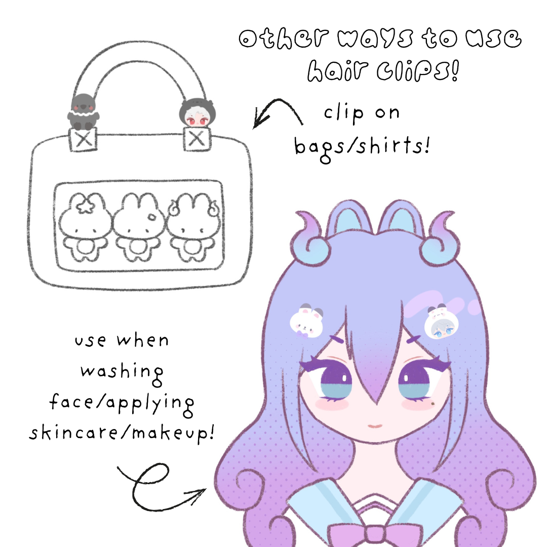 Love and Deepspace Hair Clips